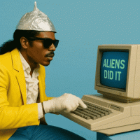 Conspiracy Theory Computer GIF by Jukebox Saints